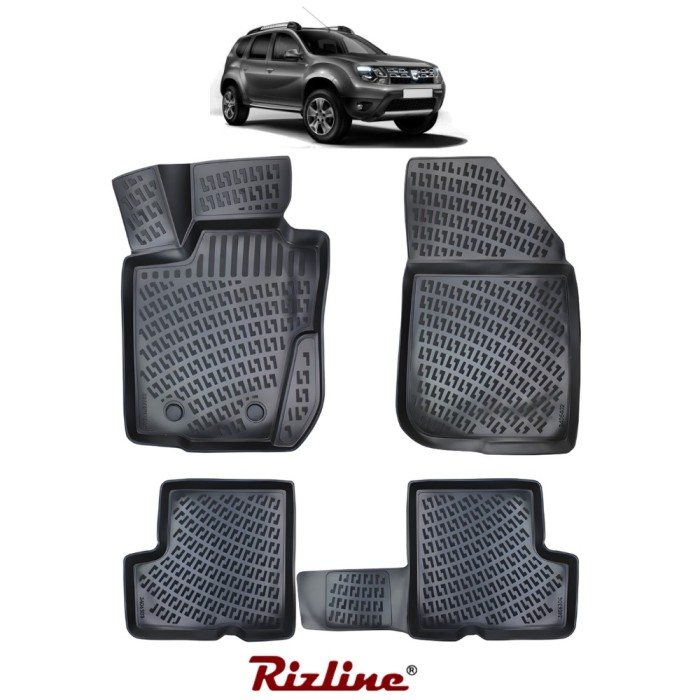 Covorașe Tăviță Dacia Duster 2009&ndash;2017 4x2 &ndash; Rizline Original