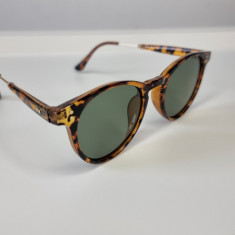 Ochelari de soare Vintage Polarizati - Rama animal print Lentile verzi