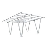 Carport 2 masini din aluminiu cu sistem, structura prinderi panouri solare fotovoltaice 8.25KW