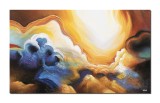 Cumpara ieftin Tablou abstract pictat manual, Conexiuni astrale, 100x60cm ulei pe panza, Spectaculos