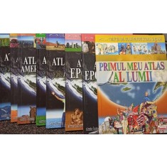 COLECȚIA DE ATLASE PENTRU ȘCOALĂ ȘI ACASA /8 VOLUME, EDIȚIE COMPLETĂ