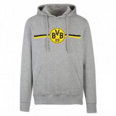 Borussia Dortmund hanorac de barba?i cu gluga logo grey - S foto