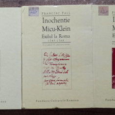 Inochentie Micu-Klein - Francisc Pall// 3 volume, 1997
