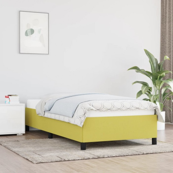 vidaXL Cadru de pat, verde, 80x200 cm, material textil 347025