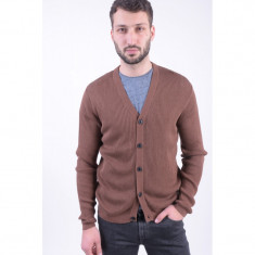 Cardigan Selected Shdnoe Grandad Cocoa Brown foto