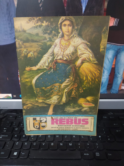 Rebus, revistă bilunară de divertisment, 1 mar. 1986, nr. 5, 689, anul 29, 009