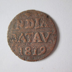 Rară! Java(Indonezia) Indiile de Est Neerlandeze 1/2 Stuiver 1819