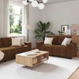 Cumpara ieftin Canapea 3 buc. Maro Material textil din in