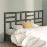 VidaXL Tăblie de pat, gri, 206x4x104 cm, lemn masiv de pin