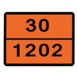 Placa ADR 30-1202 30x40 cm Diesel HICO