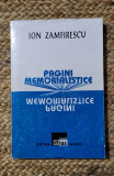 ION ZAMFIRESCU - PAGINI MEMORIALISTICE , 1995
