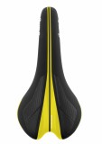 Șa Velo Competition Negru/Galben, 278x133mm, 244g - Șa Bicicletă Sportivă