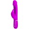PRETTY LOVE - KAMPAS RABBIT 3 IN 1 MULTIFUNCTION VIBRATOR WITH TONGUE FUCHSIA