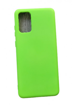 Huse silicon antisoc cu microfibra interior Samsung Galaxy S20 Plus Verde Neon foto