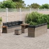 VidaXL Set de canapele pentru grădină 11 pcs Gri 90 x 55 x 71 cm 3363153