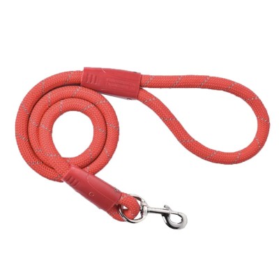 Lesa Pufo Confort pentru caini, 110 cm, sistem carabiniera cu vartej, rezistenta, rosu foto