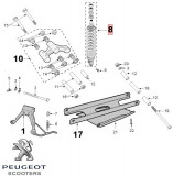 Cumpara ieftin Telescop spate original Peugeot Jet force - Jet Force C-Tech - Jet Force WRC - Jet Force Dark Side 2T 50cc