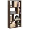Biblioteca Gossi Stejar Maro 60x20x120cm Lemn Prelucrat Rafturi Depozitare Multifunctionala Living Birou