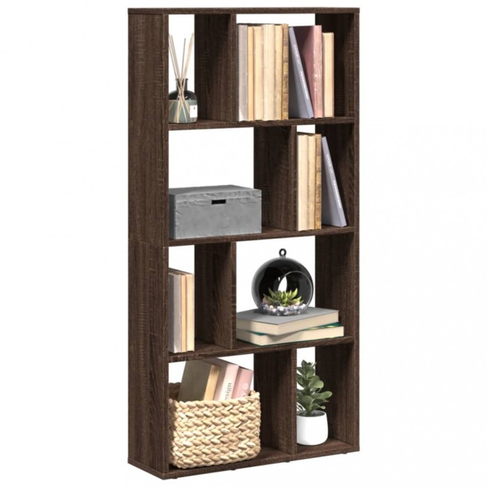 Gossi biblioteca, stejar maro, 60x20x120 cm, lemn prelucrat