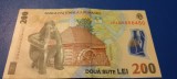 Bancnota 200 lei 2025 UNC Lucian Blaga