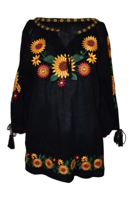 Bluza casual dama RFN 2, marime XL, negru foto