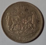 Rom&acirc;nia, 1 Leu 1873, Argint.