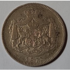 Rom&acirc;nia, 1 Leu 1873, Argint.