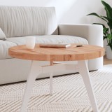vidaXL Blat de masă rotund, &Oslash;70x4 cm, lemn masiv de fag