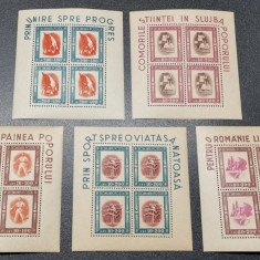 Romania 1946 LP 197 a Tineretul Progresist blocuri de 4