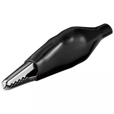 Clips crocodil 48mm negru Goobay foto