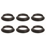 Set 6 Forme Tarte Rotunde Perforate 8cm Viva.Z Handy KitchenServ - Inox, Termorezistente, Copt Uniform