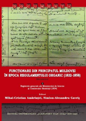 Functionarii din Principatul Moldovei in epoca regulamentului organic 1832-1858 foto