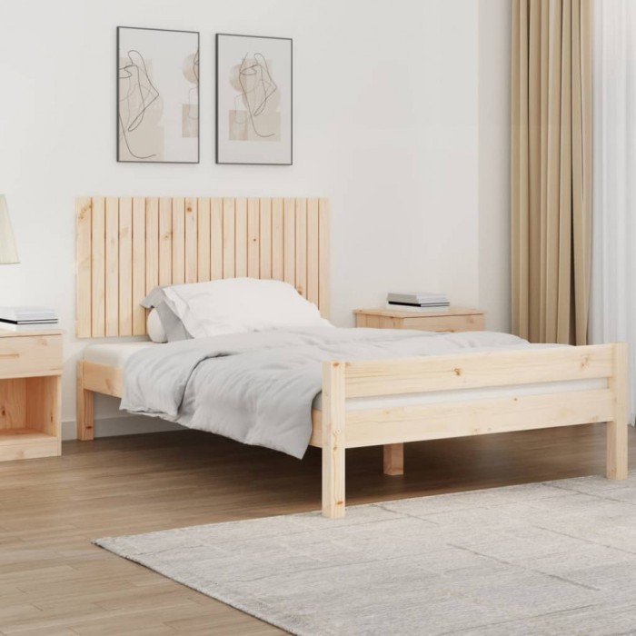vidaXL Tăblie de pat pentru perete, 127,5x3x60 cm, lemn masiv de pin 824838