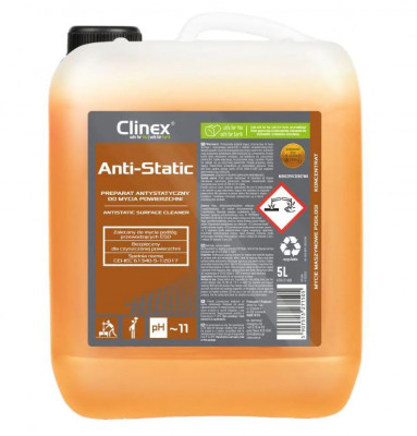 Clinex Anti-static, 5 Litri, Solutie Curatare Diverse Suprafete Cu Efect Antistatic Si Electrostatic foto