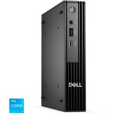 Desktops PC Dell Pro Micro QCM1250 cu procesor Intel&reg; Core&trade; i3-14100T pana la 4.4GHz, 16GB DDR5 RAM, 512GB SSD, Intel&reg; UHD Graphics 730, Windows 11 Pr