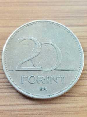 Moneda Ungaria 20 Forint 1993 foto