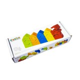 Jucarie din lemn cubika, set de constructii &acirc;&euro;&oelig;turnuri&acirc;&euro;
