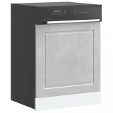 Gossi panou pentru masina de spalat vase beton gri lemn prelucrat