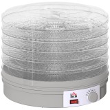 HOMCOM Dehidrator cu 5 niveluri, 245W cu reglaj temperatură, Gri | Aosom Romania