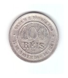 Moneda Brazilia 100 reis 1889, stare buna, America Centrala si de Sud, Cupru-Nichel