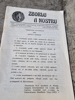 Zborlu Nostru Anul III Nr. 4 1986 foto