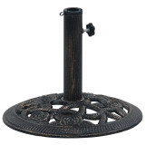 Suport de umbrela, negru si bronz, 9 kg, fonta, 40 cm GartenMobel Dekor, vidaXL