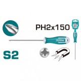 TOTAL - Surubelnita Phillips - PH2 - 6.0mm - 150mm