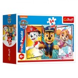 Puzzle Copii Trefl Paw Patrol, 54 Piese, Dimensiuni 20x13cm, Avertismente 4+ Ani, Multicolor