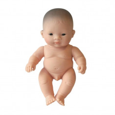 Papusa bebelus asiatic baietel Miniland, 21 cm foto