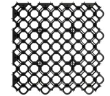 Grile Rasengitter plastic negru, 10 bucăți, ecologice și durabile pentru gazon și parcări