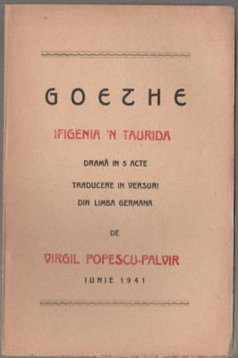 Goethe - Ifigenia&amp;#039;n Taurida foto