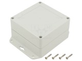 Carcasă universală ABS gri deschis 105mm x 105mm x 60mm