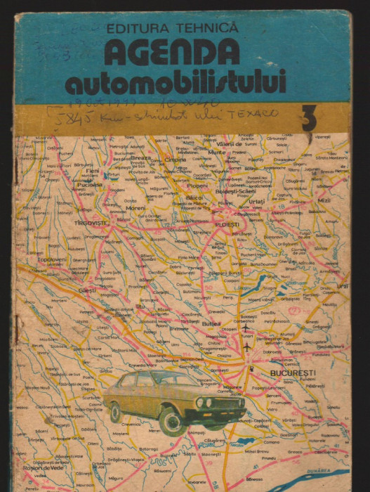 C8673 AGENDA AUTOMOBILISTULUI 3 - DRAGULANESCU, HARTI - CARTOGRAF VLAD VALERIAN