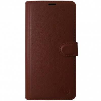 Husa tip carte cu stand Techsuit, aspect piele maro, pentru Samsung Galaxy S23 Ultra 5G foto